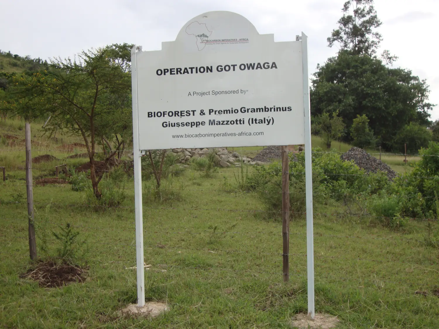 Operation Got Owaga project site at its launch